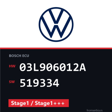 VW Crafter 03L906012A 519334 Stage1 / Stage1+++ tuning file