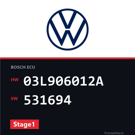 VW Crafter 03L906012A 531694 Stage1 tuning file