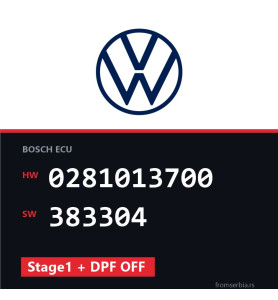VW Crafter 0281013700 383304 Stage1 + DPF OFF tuning file