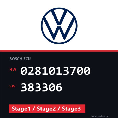 VW Crafter 0281013700 383306 Stage1 / Stage2 / Stage3 tuning file