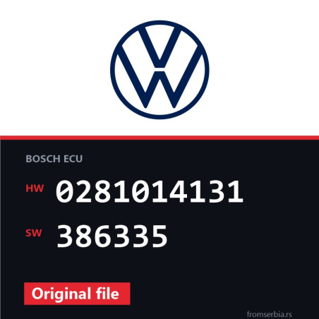 VW Crafter 0281014131 386335 original ECU file