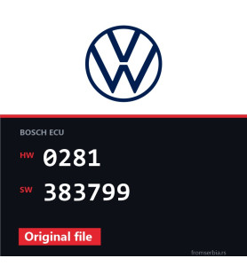 VW Eos 0281 383799 original ECU file