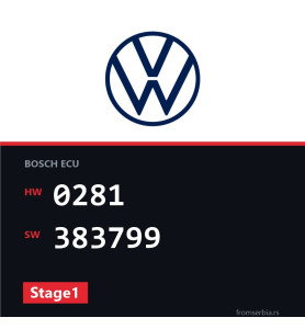 VW Eos 0281 383799 Stage1 tuning file