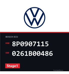 VW Golf5 8P0907115 0261B00486 Stage1 tuning file