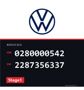 VW Golf2 0280000542 2287356337 Stage1 tuning file