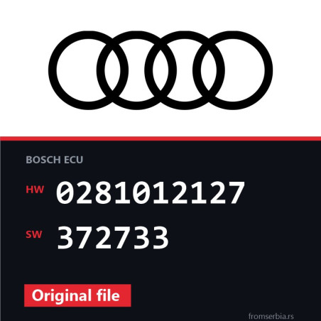 Audi A4 0281012127 372733 original ECU file