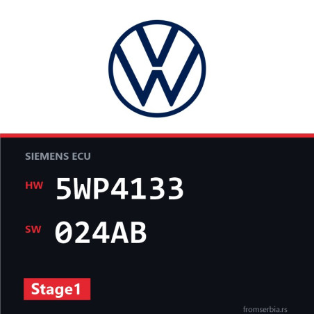 VW Golf3 5WP4133 024AB Stage1 tuning file