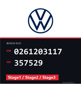 VW Golf3 0261203117 357529 Stage1 / Stage2 / Stage3 tuning file