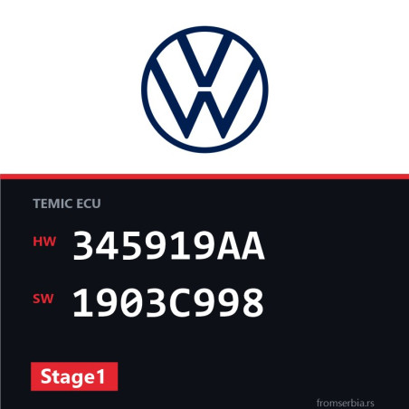 VW Golf3 345919AA 1903C998 Stage1 tuning file