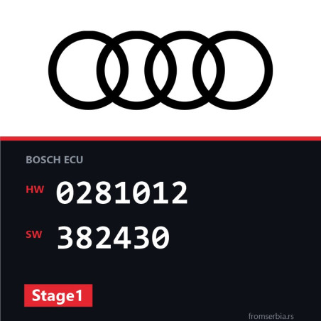 Audi A4 0281012 382430 Stage1 tuning file