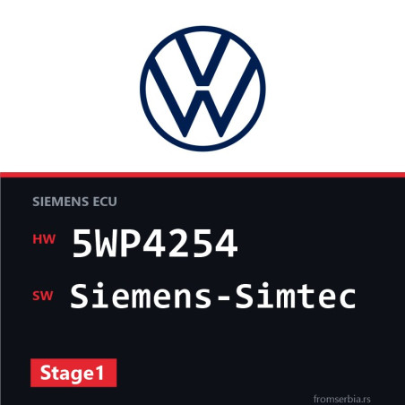 VW Golf 5WP4254 Siemens-Simtec Stage1 tuning file
