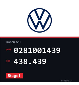 VW Golf3 0281001439 438.439 Stage1 tuning file