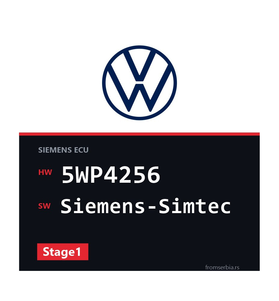 VW Golf3 5WP4256 Siemens-Simtec Stage1 tuning file