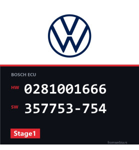 VW Golf3 0281001666 357753-754 Stage1 tuning file