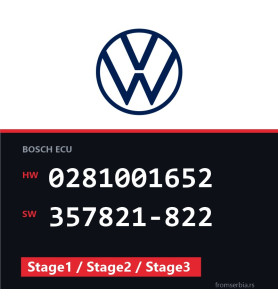 VW Golf3 0281001652 357821-822 Stage1 / Stage2 / Stage3 tuning file