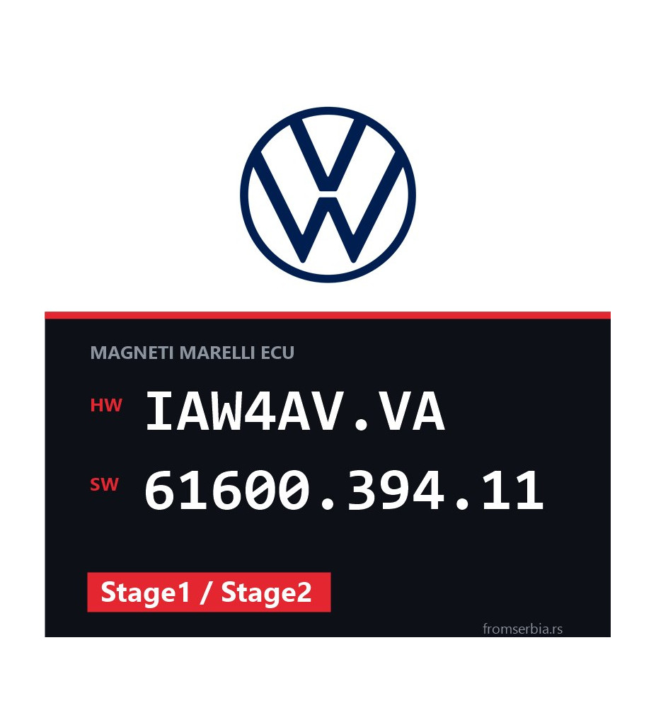VW Golf4 IAW4AV.VA 61600.394.11 Stage1 / Stage2 tuning file