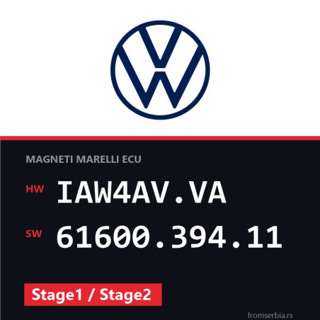 VW Golf4 IAW4AV.VA 61600.394.11 Stage1 / Stage2 tuning file