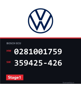 VW Golf4 0281001759 359425-426 Stage1 tuning file