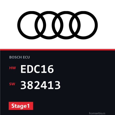 Audi A4 EDC16 382413 Stage1 tuning file