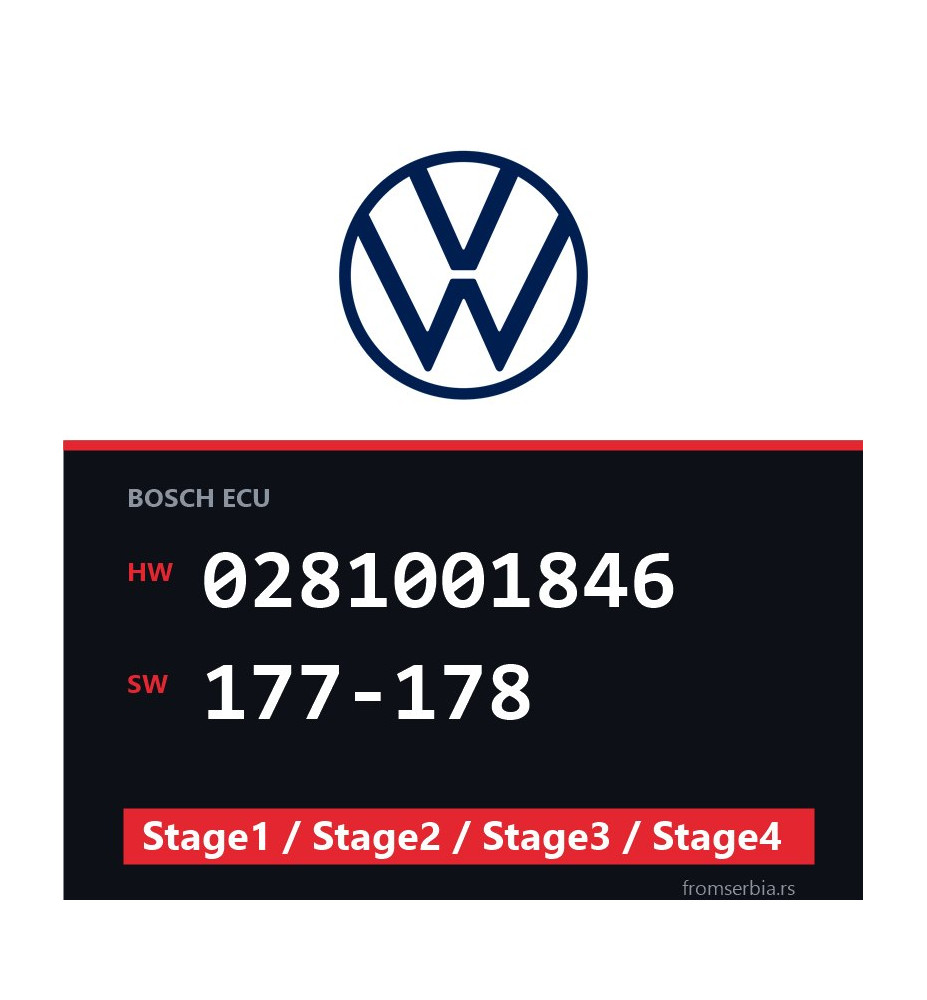 VW 0281001846 177-178 Stage1 / Stage2 / Stage3 / Stage4 file