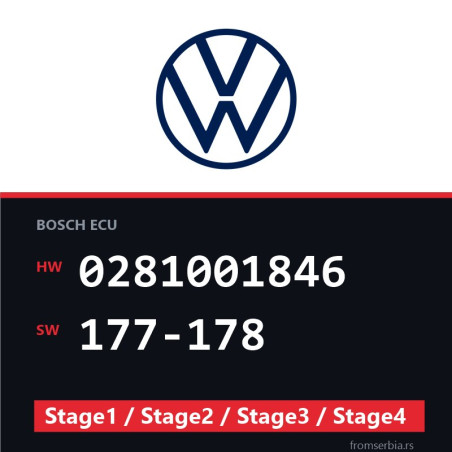 VW 0281001846 177-178 Stage1 / Stage2 / Stage3 / Stage4 file