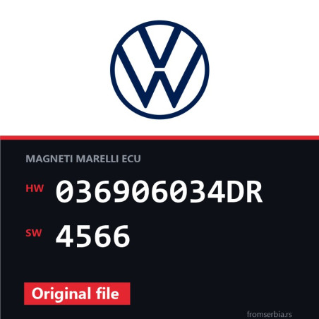 VW Golf 036906034DR 4566 original ECU file