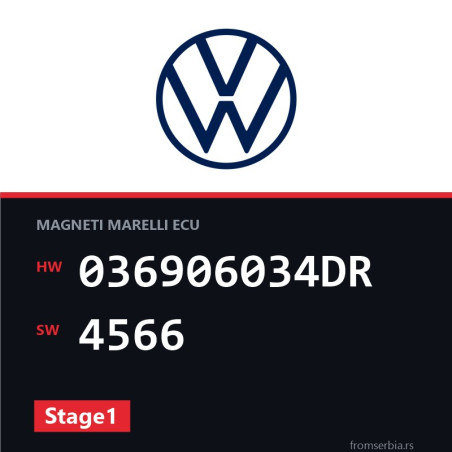 VW Golf 036906034DR 4566 Stage1 tuning file
