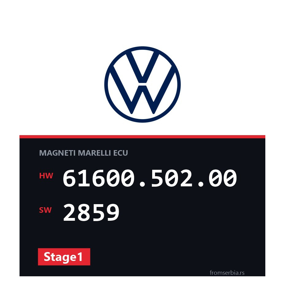 VW Golf4 61600.502.00 2859 Stage1 tuning file