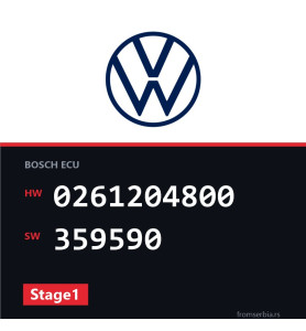 VW Golf4 0261204800 359590 Stage1 tuning file