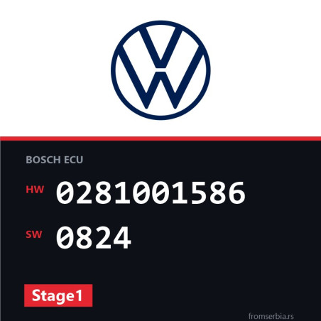 VW Golf4 0281001586 0824 Stage1 tuning file