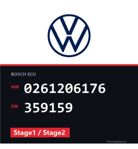 VW Golf4 0261206176 359159 Stage1 / Stage2 tuning file