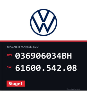 VW Golf 036906034BH 61600.542.08 Stage1 tuning file