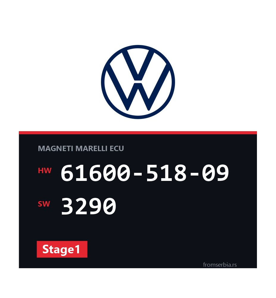 VW Golf4 61600-518-09 3290 Stage1 tuning file