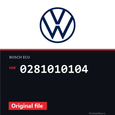 VW Golf4 0281010104 original ECU file