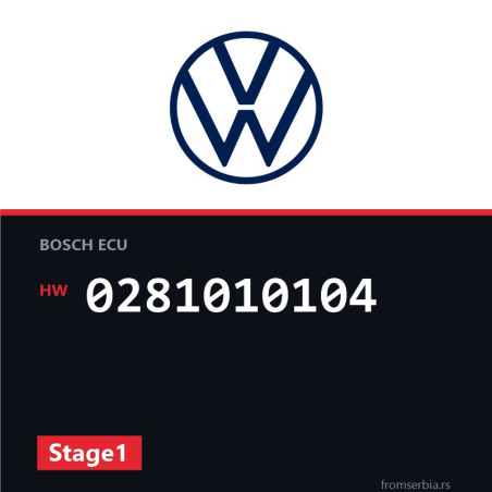 VW Golf4 0281010104 Stage1 tuning file