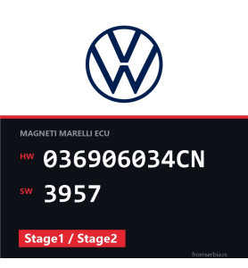 VW Golf 036906034CN 3957 Stage1 / Stage2 tuning file