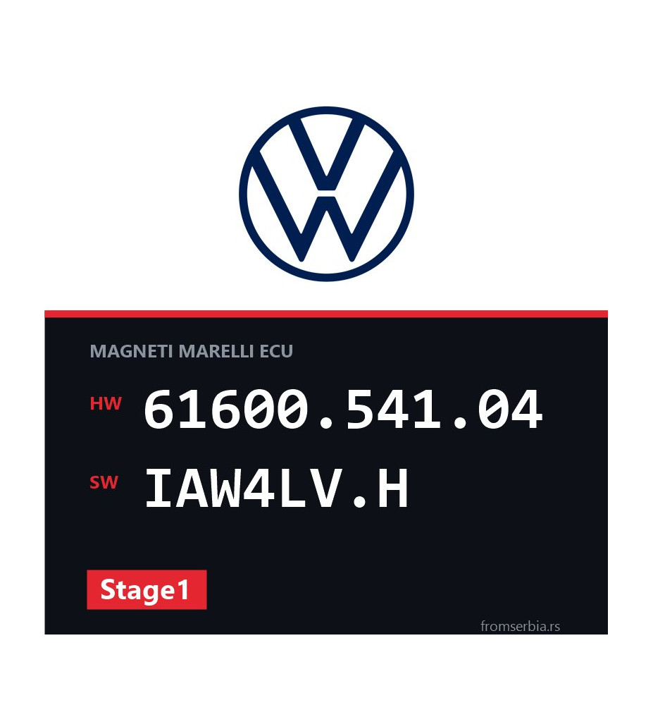 VW Golf4 61600.541.04 IAW4LV.H Stage1 tuning file