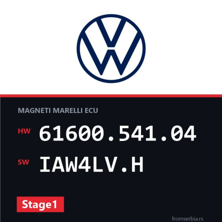 VW Golf4 61600.541.04 IAW4LV.H Stage1 tuning file