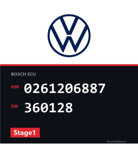 VW Golf4 0261206887 360128 Stage1 tuning file