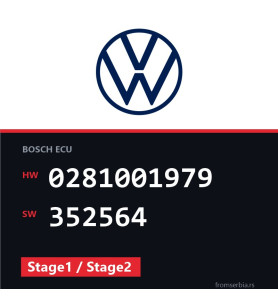 VW Golf 0281001979 352564 Stage1 / Stage2 tuning file