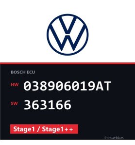 VW Golf 038906019AT 363166 Stage1 / Stage1++ tuning file