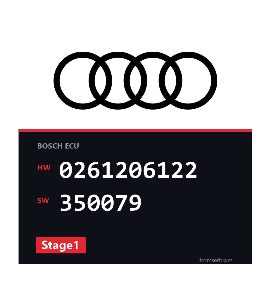 Audi A4 0261206122 350079 Stage1 tuning file