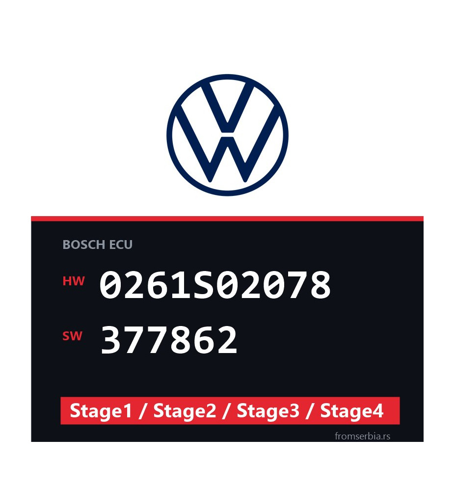VW 0261S02078 377862 Stage1 / Stage2 / Stage3 / Stage4 file