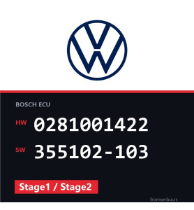 VW Golf3 0281001422 355102-103 Stage1 / Stage2 tuning file