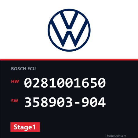 VW Golf3 0281001650 358903-904 Stage1 tuning file