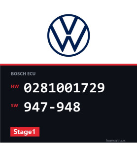 VW Golf3 0281001729 947-948 Stage1 tuning file