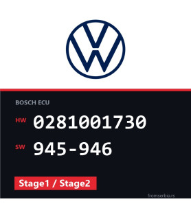 VW Golf3 0281001730 945-946 Stage1 / Stage2 tuning file