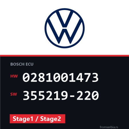VW Golf3 0281001473 355219-220 Stage1 / Stage2 tuning file