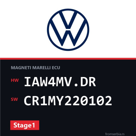 VW Golf4 IAW4MV.DR CR1MY220102 Stage1 tuning file