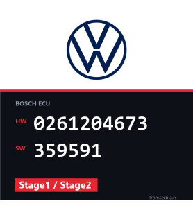 VW Golf4 0261204673 359591 Stage1 / Stage2 tuning file